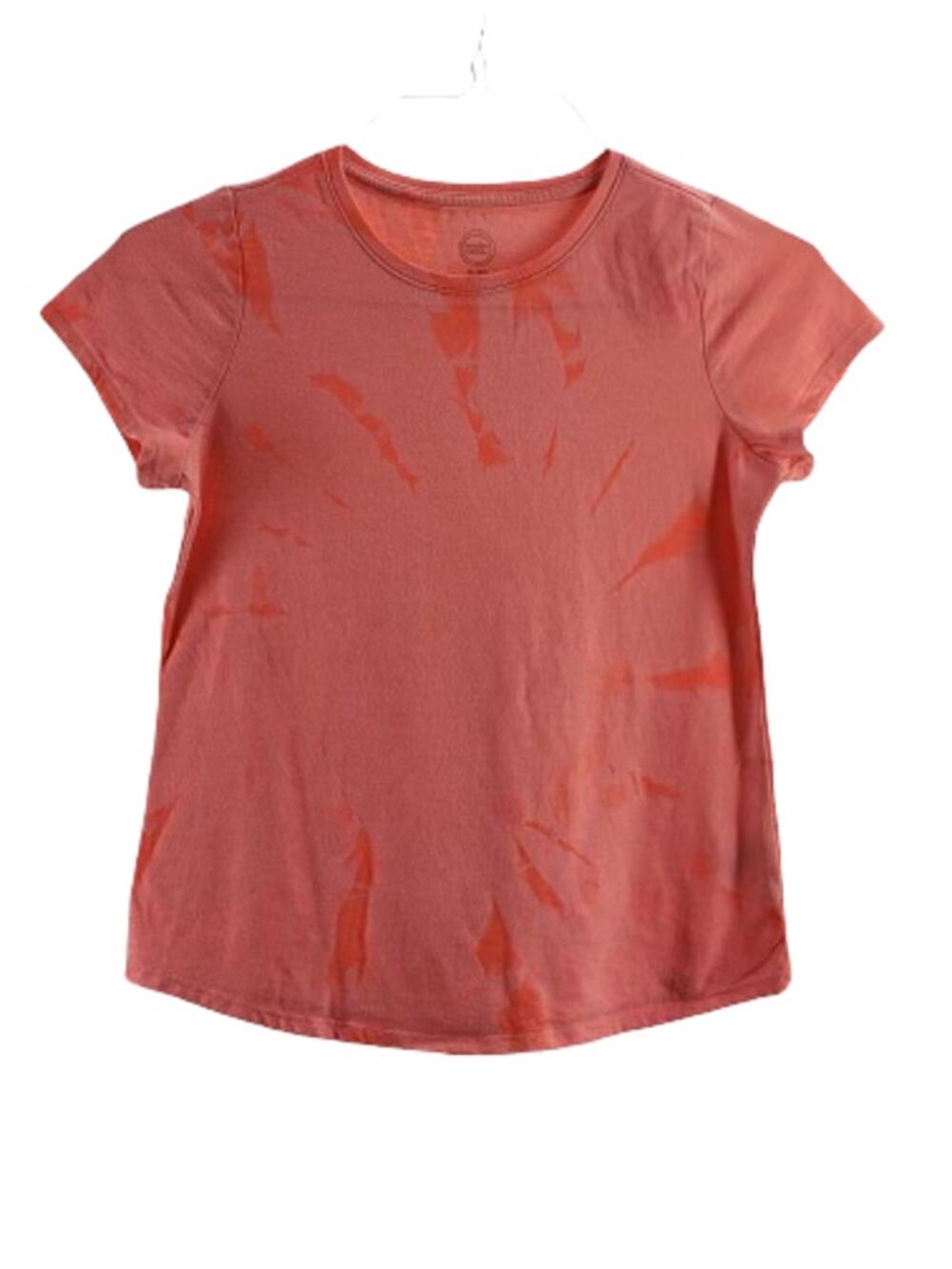 Wonder Nation Girls' Coral Tie Dye Short Sleeve T-Shirt Youth XL 14-16 Plus